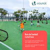 Lot de 2 buts de football pliable pop up 120x80x80cm noir - vuunut.com