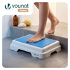 Marche pied antiderapant salle de bain empilable 43x33x11cm PP EVA bleu - vuunut.com