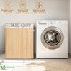 Panier a linge en bambou rectangulaire double compartiments avec couvercle 100L - vuunut.com