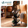 Bibliotheque Arbre etagere a Livres 30x16x60cm Noir - vuunut.com