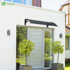 Auvent de porte marquise 120x80 cm en Polycarbonate anti UV Anthracite - vuunut.com