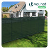 Brise vue occultant en HDPE 90g/m² 1x20m avec attaches de fixation vert - vuunut.com