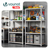 Etagères de rangement charge lourde robuste à 4 niveaux 80x40x160cm - vuunut.com