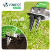 Desherbeur manuel avec Fourchette à main Extracteur de mauvaises herbes longue manche 100 cm - vuunut.com
