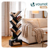Bibliotheque Arbre etagere a Livres 38x19x113cm Noir - vuunut.com