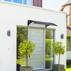 Auvent de porte marquise 100x80 cm en Polycarbonate anti UV Anthracite - vuunut.com