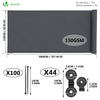 Brise vue occultant en HDPE 150g/m² 1.5x20m avec attaches de fixation anthracite - vuunut.com