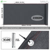 Brise vue occultant en HDPE 230g/m² 1.8x20m avec attaches de fixation anthracite - vuunut.com
