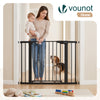Barriere de securite a pression sans percage Largeur 103-110cm Metal noir - vuunut.com