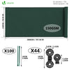 Brise vue occultant en HDPE 150g/m² 1.5x20m avec attaches de fixation vert - vuunut.com