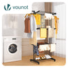 Sechoir a linge etendoir renforce 4 niveaux 125x62x173cm noir - vuunut.com