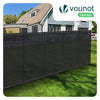 Brise vue occultant en HDPE 90g/m² 1.5x20m avec attaches de fixation anthracite - vuunut.com