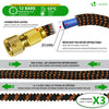 Tuyau d’Arrosage Extensible 15m Renforce avec Accessoires orange - vuunut.com