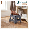 Tabouret pliant antiderapant 32x25x22 cm plastique gris - vuunut.com