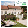 Clôture en canisse PVC 100x500cm imitation osier marron - vuunut.com
