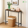 Console table style industriel en metal et MDF 75x24x75 cm Marron - vuunut.com