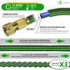 Tuyau d’Arrosage Extensible 15m avec Récipient Savon et accessoires vert - vuunut.com