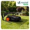 Garage de tondeuse robot Abri 82x80x46 cm Renfort Alu marron - vuunut.com