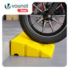 Lot de 2 Rampes de Trottoir en Polypropylene 25x27x11 cm Jaune - vuunut.com