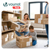 Lot de 20 cartons de demenagement stockage 45L Fabrique en France 50x30x30cm - vuunut.com