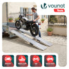 Rampe de chargement pliable Lot de 2 pcs en acier galvanise 160cm - vuunut.com
