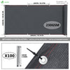 Brise vue occultant en HDPE 230g/m² 1.5x20m avec attaches de fixation anthracite - vuunut.com