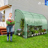 Serre de jardin hivernage murale adossee avec bache PE 300x100x180cm vert - vuunut.com