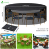 Housse salon de jardin bache de protection 420D φ190x73cm noire - vuunut.com