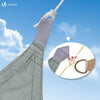 Voile d'ombrage Rectangulaire en Polyester Imperméable avec Kit de Montage 3x5m Gris - vuunut.com