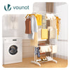 Sechoir a linge etendoir renforce 4 niveaux 125x62x173cm blanc - vuunut.com