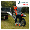 Lot de 2 Rampe de chargement pliable Charge lourde antiderapant en acier galvanise 196cm - vuunut.com