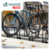 Ratelier range velo acier mural et sol 5 vélos Noir - vuunut.com