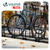 Ratelier range velo acier mural et sol 6 vélos Noir - vuunut.com