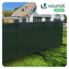 Brise vue occultant en HDPE 90g/m² 1.5x20m avec attaches de fixation vert - vuunut.com