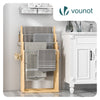 Porte serviettes sur pied en bambou 4 niveaux - vuunut.com