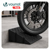 Lot de 2 Rampes de Trottoir en Polypropylene 25x27x13 cm Noir - vuunut.com
