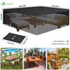 Housse salon de jardin bache de protection 420D 250x250x73cm noire - vuunut.com