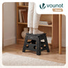 Tabouret pliant antiderapant 37x30x32.5 cm plastique noir - vuunut.com
