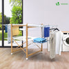 Sechoir a linge etendoir deluxe pliable Grande capacite sechage style bois blanc - vuunut.com