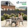 Clôture en canisse PVC 160x500cm Anthracite - vuunut.com