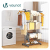 Sechoir a linge etendoir 4 niveaux 126x63x170cm gris - vuunut.com