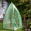 Serre de jardin hivernage dome avec bache PE 160x160x180cm Vert - vuunut.com