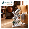 Bibliotheque Arbre etagere a Livres 30x16x60cm Blanc - vuunut.com