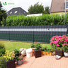 Brise vue occultant PVC 450g/m2 19cm x 140m Vert - vuunut.com