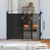 Barriere de securite retractable HAUTE 180x96cm noir - vuunut.com