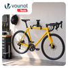 Lot de 2 Support mural velo pliable et reglable metal noir - vuunut.com