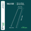 Lot de 250 piquets de fixation pour jardin U 150x30mm en acier galvanise - vuunut.com