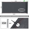 Brise vue occultant en HDPE 230g/m² 1x10m avec attaches de fixation anthracite - vuunut.com