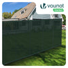 Brise vue occultant en HDPE 90g/m² 1.8x20m avec attaches de fixation vert - vuunut.com