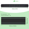Toile de paillage contre les mauvaises herbes 50Mx2M Anti-UV 100g/m2 - vuunut.com